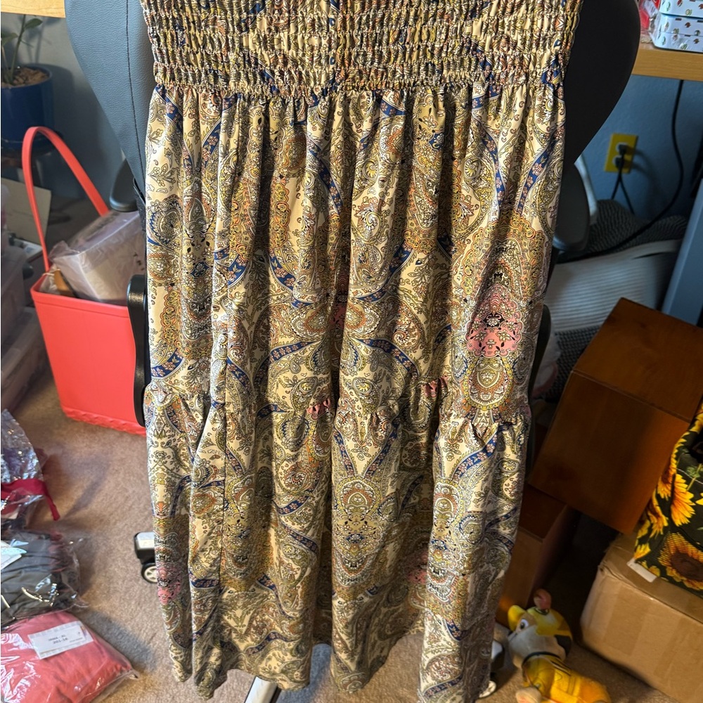 Bohemian Paisley Maxi Skirt